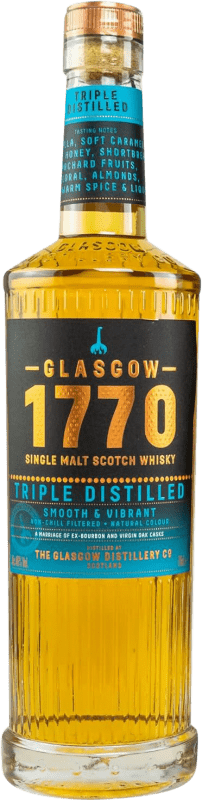 64,95 € 免费送货 | 单一麦芽威士忌 The Glasgow 1770 Vibrant 英国 70 cl Smooth — 顺滑