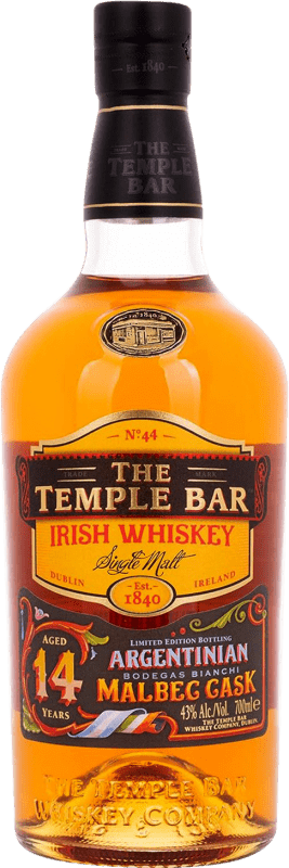 139,95 € 送料無料 | シングルモルトウイスキー The Temple Bar Malbec Cask Finish — カスクフィニッシュ アイルランド 14 年 70 cl