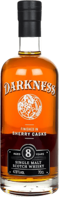 66,95 € Free Shipping | Whisky Single Malt Darkness Sherry Casks United Kingdom 8 Years Bottle 70 cl