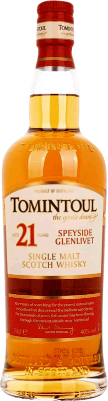 142,95 € Free Shipping | Single Malt Whisky Tomintoul United Kingdom 21 Years Bottle 70 cl