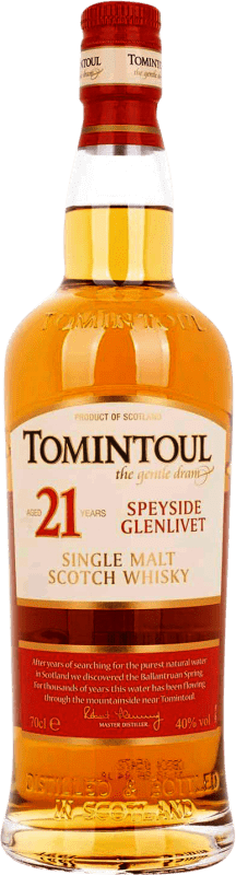 142,95 € Kostenloser Versand | Whiskey Single Malt Tomintoul Großbritannien 21 Jahre Flasche 70 cl