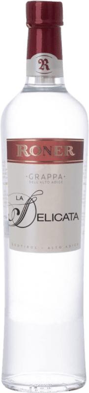 43,95 € Envio grátis | Aguardente Grappa Roner La Delicata Itália Garrafa 70 cl