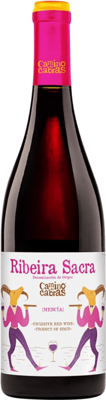 18,95 € Envio grátis | Vinho tinto Camino de Cabras D.O. Ribeira Sacra Galiza Espanha Mencía Garrafa 75 cl