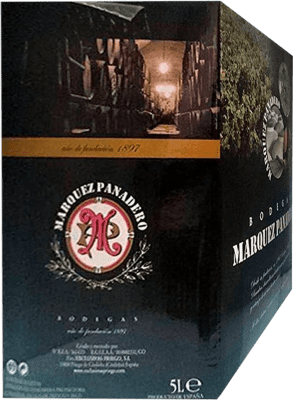68,95 € Envoi gratuit | Vin blanc Márquez Panadero. Fino D.O. Montilla-Moriles Andalousie Espagne Palomino Fino Bag in Box 5 L
