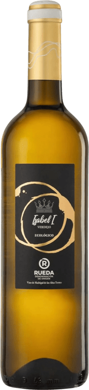 19,95 € Spedizione Gratuita | Vino bianco Cerrosol Isabel I Ecológico D.O. Rueda Castilla y León Spagna Verdejo Bottiglia 75 cl