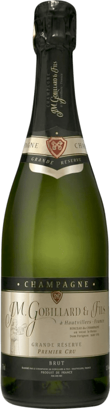 56,95 € Envoi gratuit | Vin Mousseux Blanc JM. Gobillard Brut 1er Premier Cru Grande Réserve A.O.C. Champagne Champagne France Pinot Noir, Chardonnay, Pinot Meunier 75 cl