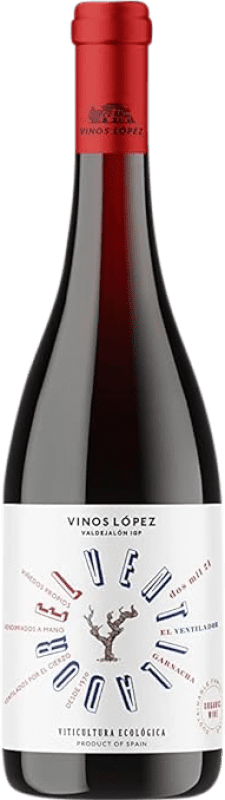 9,95 € Envío gratis | Vino tinto Vinos López Ventilador I.G.P. Vino de la Tierra de Valdejalón Aragón España Garnacha Botella 75 cl