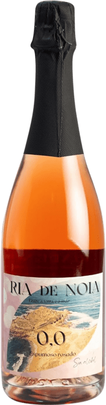 12,95 € Envio grátis | Espumante rosé Ría de Noia Doce Galiza Espanha Tempranillo Garrafa 75 cl Sem Álcool