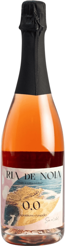 12,95 € Envoi gratuit | Vin Mousseux Rosé Ría de Noia Doux Galice Espagne Tempranillo Bouteille 75 cl Sans Alcool