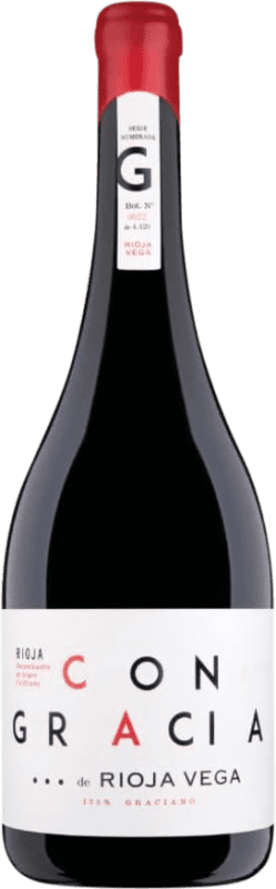 34,95 € Envio grátis | Vinho tinto Rioja Vega Con Gracia D.O.Ca. Rioja La Rioja Espanha Graciano Garrafa 75 cl