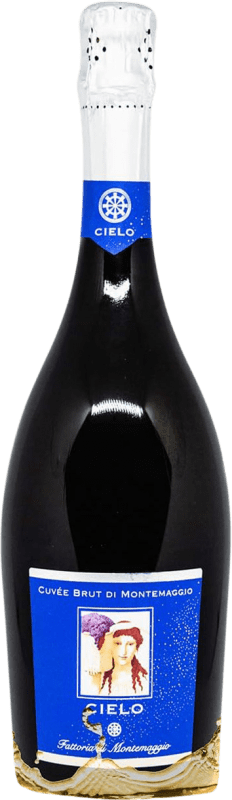 29,95 € 送料無料 | 白スパークリングワイン Montemaggio Il Cielo Cuvée Ecológico Brut I.G.T. Toscana トスカーナ イタリア Chardonnay ボトル 75 cl