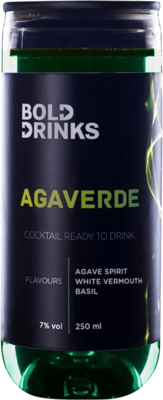 4,95 € Kostenloser Versand | Mixer Bold Blanco — Weißer, Cocktail Spanien Kleine Flasche 25 cl Agave, Basil — Basilikum, Vermouth — Wermut