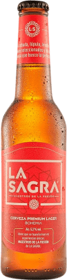 47,95 € Free Shipping | 24 units box Beer La Sagra Lager, Premium, Pilsner Spain Third-Liter Bottle 33 cl