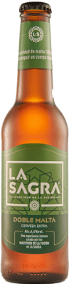 Cerveja Caixa de 4 unidades La Sagra Doble Malta 33 cl