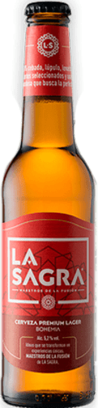 29,95 € Kostenloser Versand | 12 Einheiten Box Bier La Sagra Spanien Kleine Flasche 20 cl