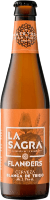 29,95 € Envío gratis | Caja de 12 unidades Cerveza La Sagra Flanders Estilo Blanca de Trigo España Botellín Tercio 33 cl