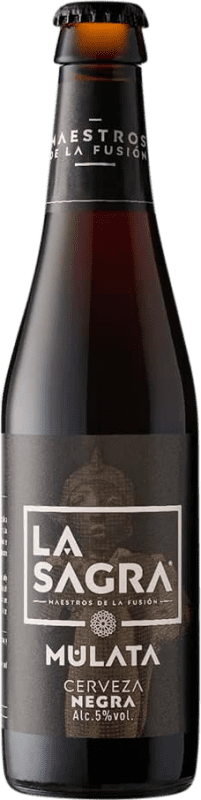 31,95 € 免费送货 | 盒装12个 啤酒 La Sagra Mulata Estilo Porter Ale 西班牙 三分之一升瓶 33 cl