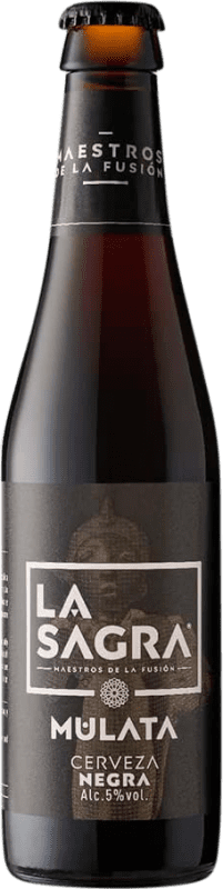 38,95 € Бесплатная доставка | Коробка из 12 единиц Пиво La Sagra Mulata Porter Ale, Tostada — Янтарное Испания Бутылка на треть 33 cl