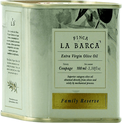 16,95 € Envío gratis | Aceite de Oliva Olibro Finca la Barca Virgen Extra Reserva Familiar Reserva España Lata Especial 10 cl