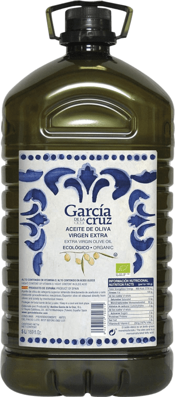 96,95 € Бесплатная доставка | Оливковое масло García de la Cruz Virgen Extra PET Orgánico Испания Графин 5 L