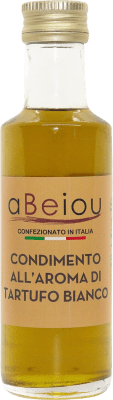 17,95 € Envío gratis | Aceite de Oliva ‎aBeiou Virgen Extra Trufa Blanca Artesano Italia Botellín Miniatura 10 cl