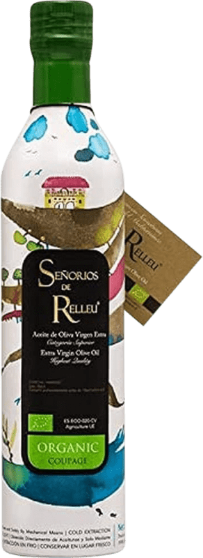 31,95 € Free Shipping | Olive Oil Señoríos de Relleu Virgen Extra Coupage Ecológico Spain Medium Bottle 50 cl