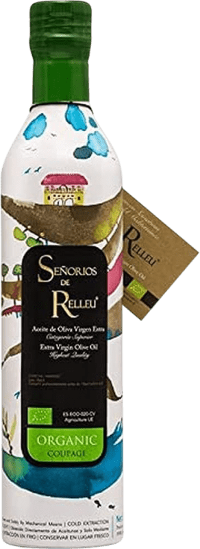 36,95 € Envoi gratuit | Huile d'Olive Señoríos de Relleu Coupage, HOVE Vierge Extra Espagne Eco — Biologique Bouteille Medium 50 cl