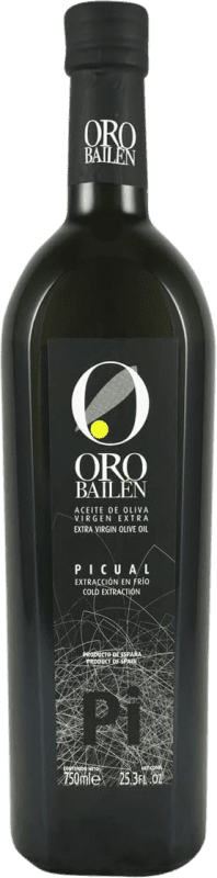 42,95 € Envío gratis | Aceite de Oliva Oro Bailén Virgen Extra España Botella 75 cl