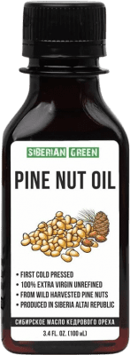 29,95 € Envío gratis | Aceite de Cocina ‎Siberian Green Nuez de Pino Siberiano Virgen Extra Rusia Botellín Miniatura 10 cl