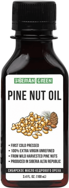31,95 € Envoi gratuit | Huile de Cuisson Siberian Green Nuez de Pino Siberiano Vierge Russie Eco — Biologique Mini-Bouteille 10 cl