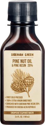 31,95 € Бесплатная доставка | Кулинарное масло Siberian Green Piñón Siberiano Virgen Extra Российская Федерация миниатюрная бутылка 10 cl