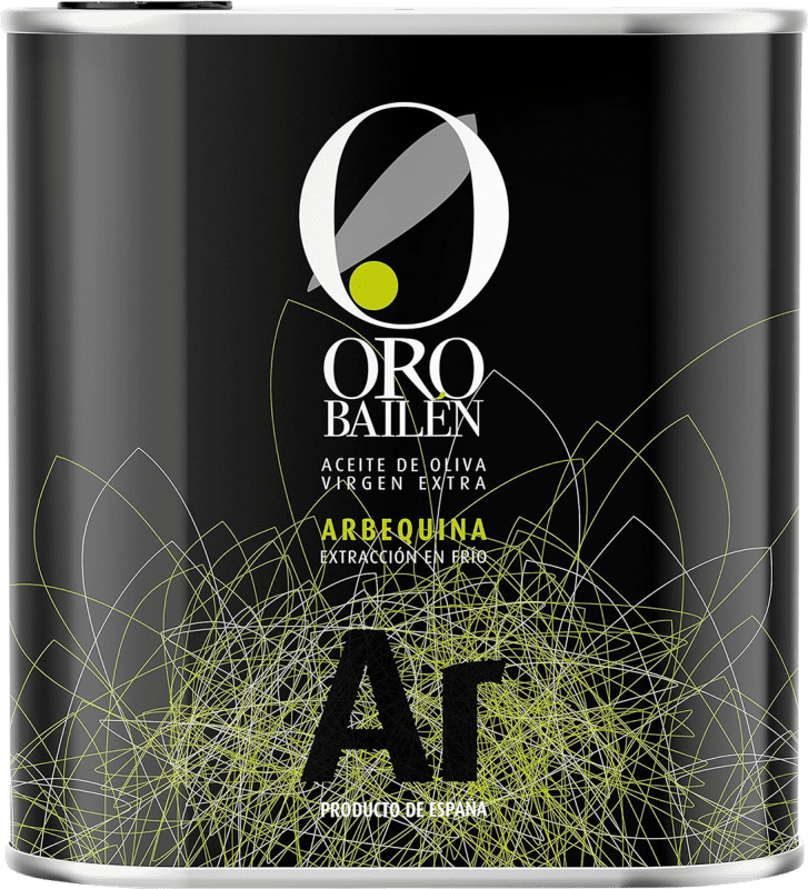 63,95 € Envio grátis | Azeite de Oliva Oro Bailén Espanha Arbequina Lata Especial 2,5 L