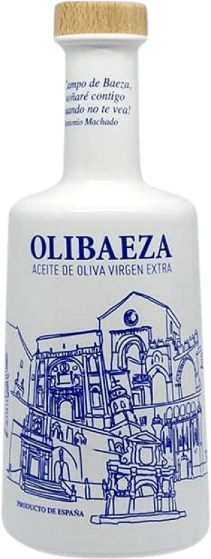 25,95 € Spedizione Gratuita | Olio d'Oliva Olibaeza Patrimonio Blue — Edizione Blu, Premium, EVO Extra Vergine Spagna Picual Bottiglia Medium 50 cl