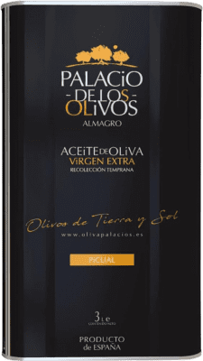 82,95 € Envío gratis | Aceite de Oliva Olivapalacios Virgen Extra España Picual Lata Especial 3 L