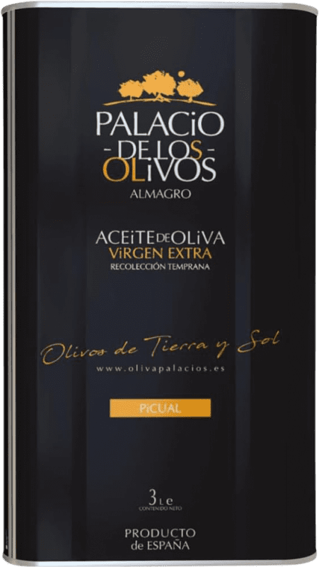 52,95 € Бесплатная доставка | Оливковое масло Olivapalacios ЭВО Экстра Вирджин Испания Picual — Пикуаль Специальная банка 3 L