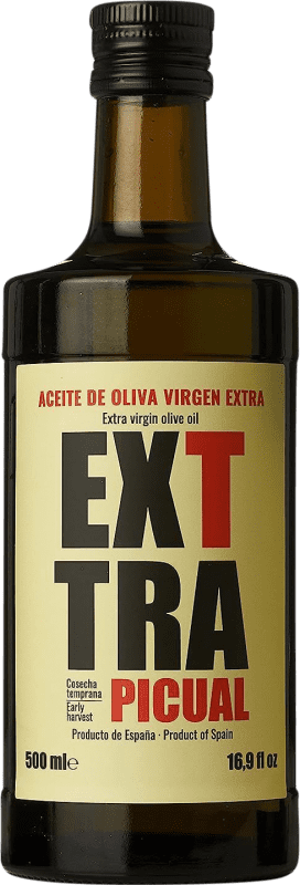 17,95 € Kostenloser Versand | Olivenöl Agro Alcudia Exttra E-NOL Extra Nativ Spanien Picual Medium-Flasche 50 cl