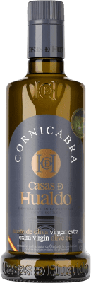 14,95 € Kostenloser Versand | Olivenöl Casas de Hualdo. Virgen Extra Spanien Cornicabra Medium Flasche 50 cl