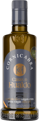 14,95 € Envio grátis | Azeite de Oliva Casas de Hualdo Virgen Extra Espanha Cornicabra Garrafa Medium 50 cl