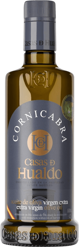 13,95 € Free Shipping | Olive Oil Casas de Hualdo EVOO Extra Virgin Spain Cornicabra Medium Bottle 50 cl