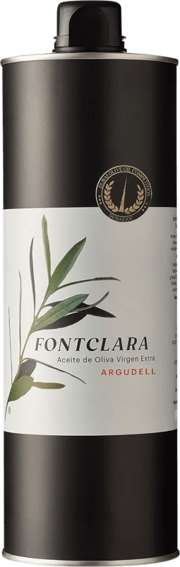 69,95 € Envio grátis | Azeite de Oliva Fontclara Virgen Extra Premium Catalunha Espanha Garrafa 1 L