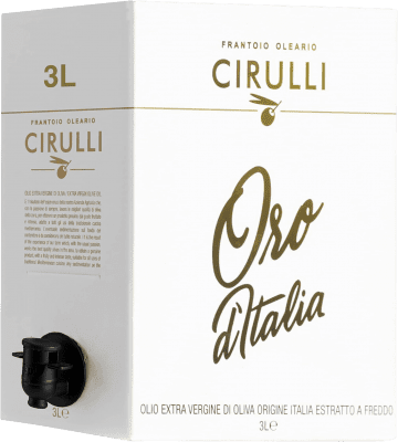 83,95 € Бесплатная доставка | Оливковое масло Frantoio Oleario Cirulli Oro d'Italia Virgen Extra Италия Bag in Box 3 L