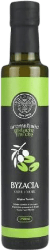 16,95 € Spedizione Gratuita | Olio d'Oliva Byzacia Sin Filtrar — Non Filtrato Tunisia Bottiglietta 25 cl Pistacho — Pistacchio