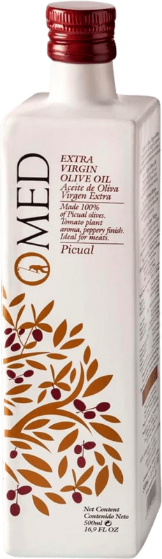 23,95 € Envio grátis | Azeite de Oliva Venchipa O-Med AOVE Virgem Extra Espanha Picual Garrafa Medium 50 cl