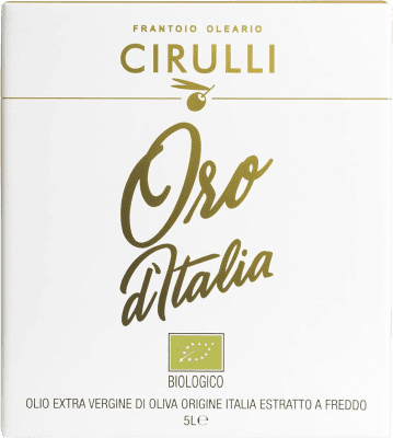 139,95 € Envio grátis | Azeite de Oliva Frantoio Oleario Cirulli Oro d'Italia AOVE Virgem Extra Itália Organic — Bio Bag in Box 5 L
