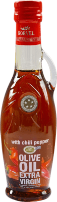 17,95 € Envío gratis | Aceite de Oliva Korvel Virgen Extra al Chile Grecia Botellín 25 cl