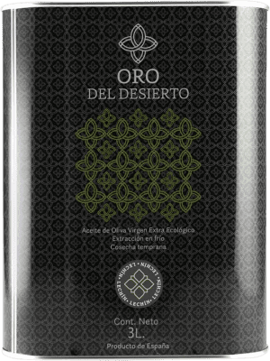 129,95 € Spedizione Gratuita | Olio d'Oliva Oro del Desierto Virgen Extra Lechín Spagna Lattina Speciale 3 L