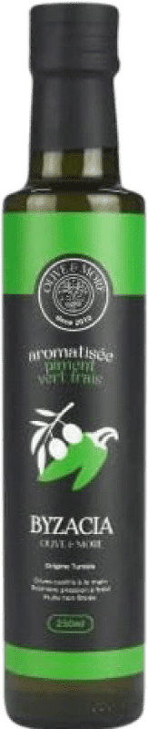 29,95 € Spedizione Gratuita | Olio d'Oliva Byzacia Vert — Verde Tunisia Organic — Bio Bottiglietta 25 cl Pimiento — Peperoncino