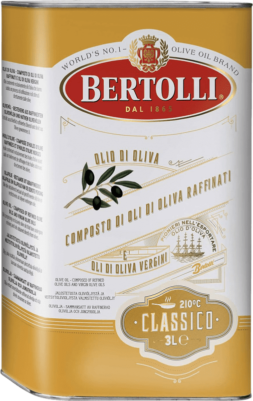 112,95 € 免费送货 | 橄榄油 Bertolli Global Clásico 意大利 特别的瓶子 3 L