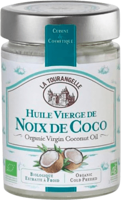 23,95 € Envío gratis | Aceite Vegetal La Tourangelle Virgen Francia Bio — Biológico Botellín Tercio 30 cl Noix de Coco — Nuez de Coco