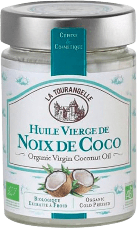 23,95 € Envío gratis | Aceite de Cocina La Tourangelle Vierge de Noix de Coco Bio Francia Botellín Tercio 30 cl